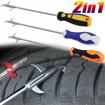 Car Tire Rock Removal Tools Auto Tire Gap Cleaning Hook Buckle Stone Remover Slot Stones Cleaner Automotive Accessories