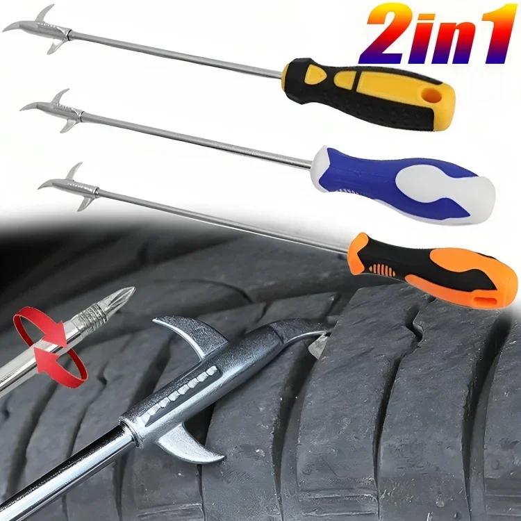 Car Tire Rock Removal Tools Auto Tire Gap Cleaning Hook Buckle Stone Remover Slot Stones Cleaner Automotive Accessories