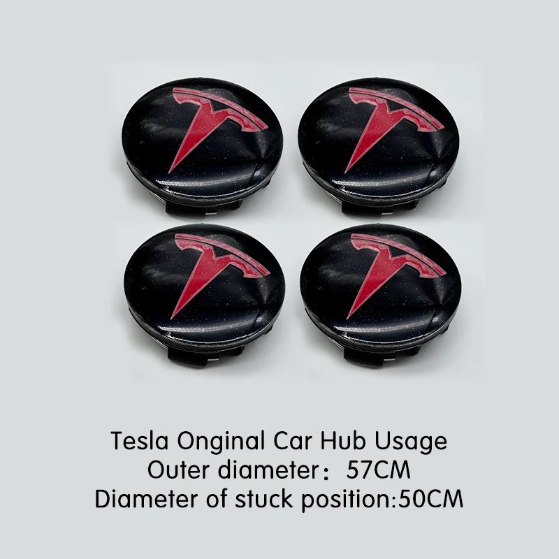 

Car Sticker Tesla 4pcs 56mm Wheel Hub Center Caps For Tesla Model 3 Model Y Badge Cover Hubcaps for Tesla Model Y X S 2023 Car A