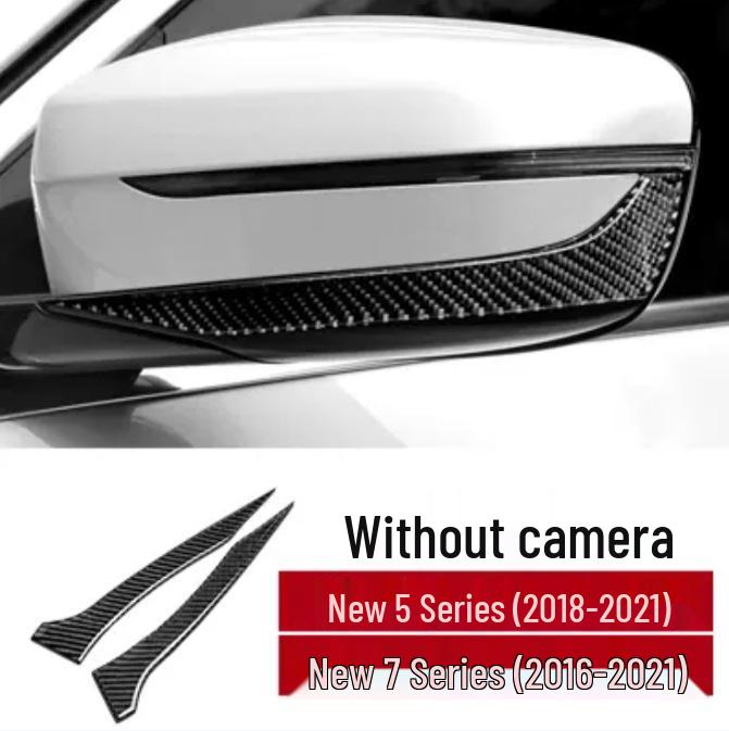 Osłona lusterka wstecznego z włókna węglowego dla BMW serii 123, GT, serii 5, X1, X3, X4, X5, X6 - Pasek dekoracyjny chroniący przed kolizjami i zarysowaniami