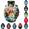 Trendiges Roblox Kapuzenpullover für Jugendliche mit Digitaldruck für stylische Kinder in verschiedenen Farben