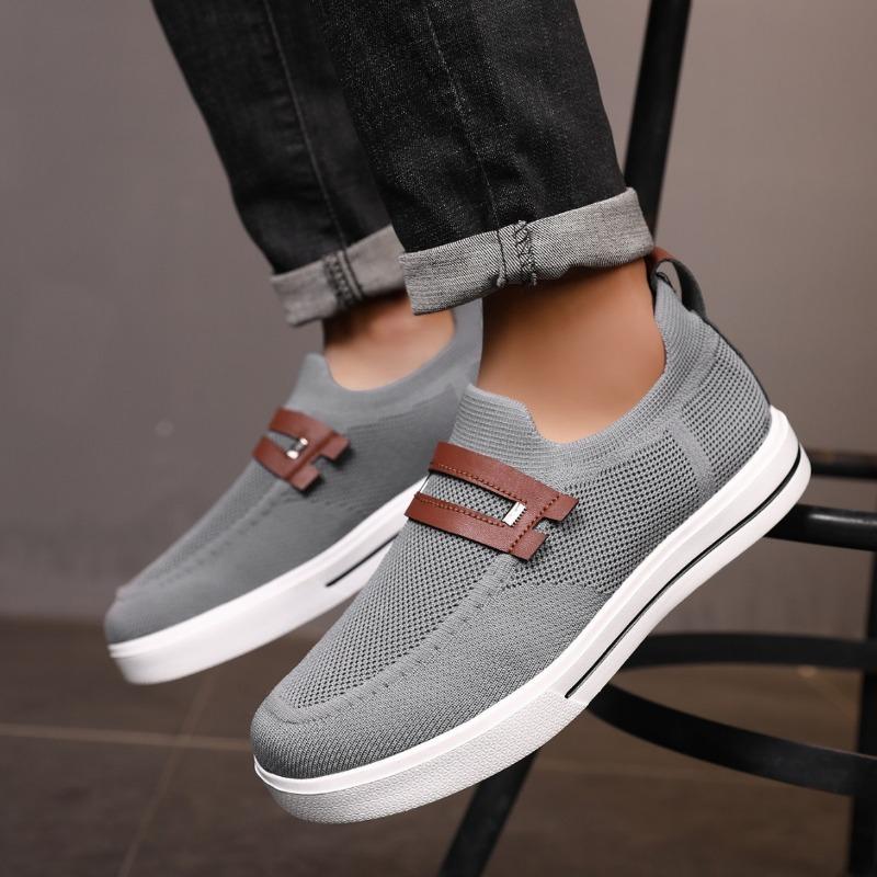2025 Man's Casual Walking Shoes Loafers Summer Designer Trend Breathable Sneakers Men Versatile Mesh Board Shoes Tenis Masculino