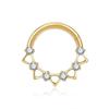 European American Body Piercing Jewelry G23 Titanium Alloy Nose Ring Zircon Fashionable Body Piercing Jewelry