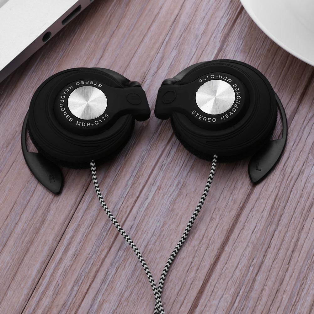 3.5mm Wired Gaming Headset On-Ear Sports Headphones Ear-hook Music Earphones for Smartphones Tablet