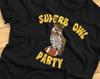 Superb Owl Party - Funny Vampire, Football, Shadows - T-Shirt