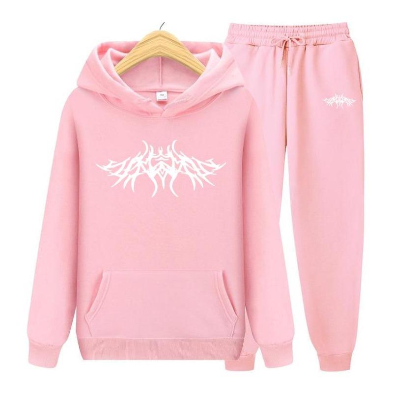 2026 Women's Hoodie Autumn Men's Hoodie + Pants Sets Solid Color Women Hoodie Suit Hoodie Two Pieces Set Hooded Sweatshirt