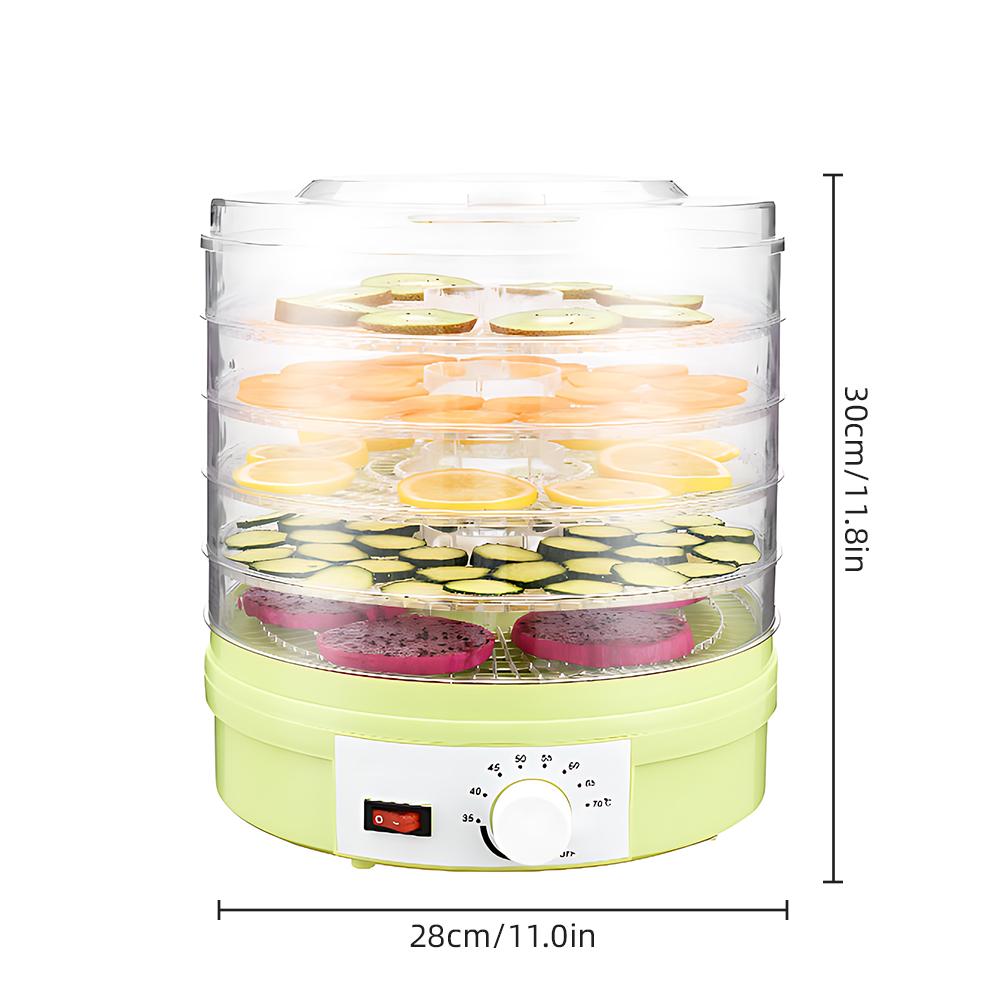 Large Capacity Dehydrators for Food and Jerky with 5 Drying Racks 350W 35-70 Celsius Fruit Dehydrator with