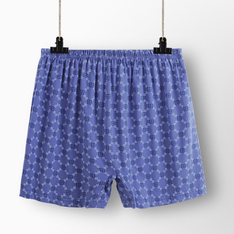 Men's All-Cotton Plus-Size Boxer Briefs for Middle-Aged and Elderly