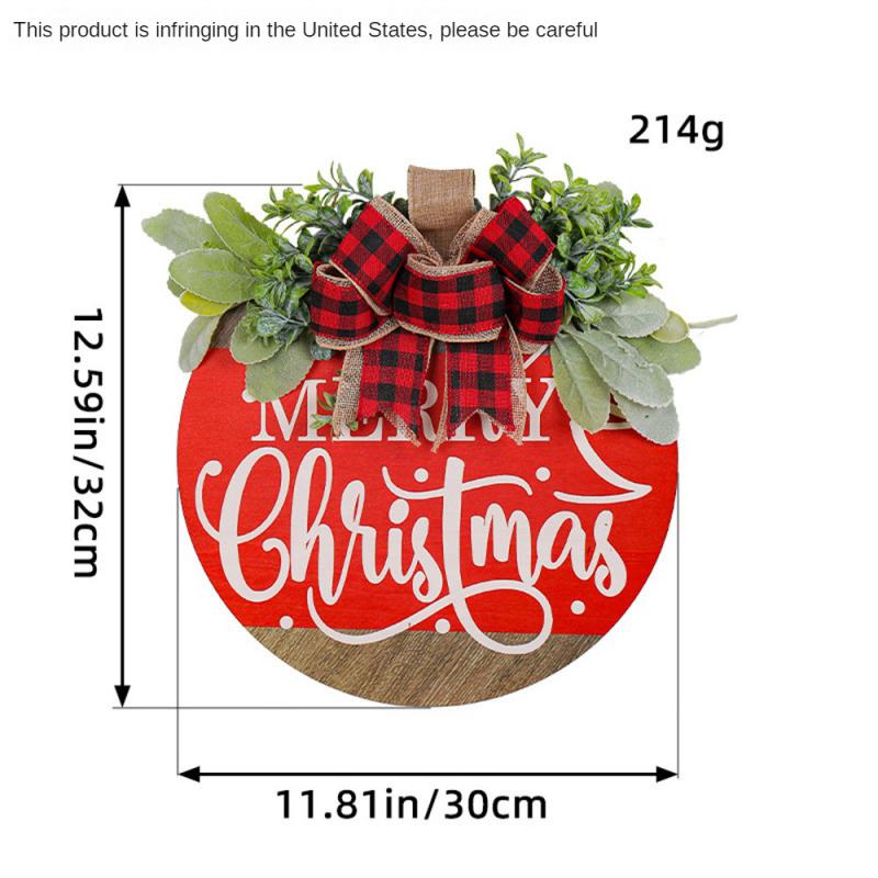 

Венок Многоразовый Изысканные Детали Рождественское Украшение Декоративная Гирлянда Для Входной Двери Износостойкий Изысканное Исполнение