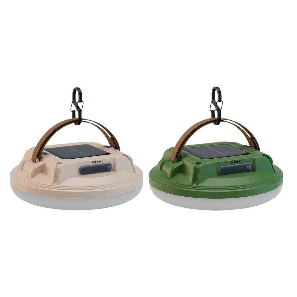 Solar Camping Lantern 4-Mode Waterproof Rechargeable Super Bright LED Camping Lights for Outdoor Hiking Backpacking Tent Night