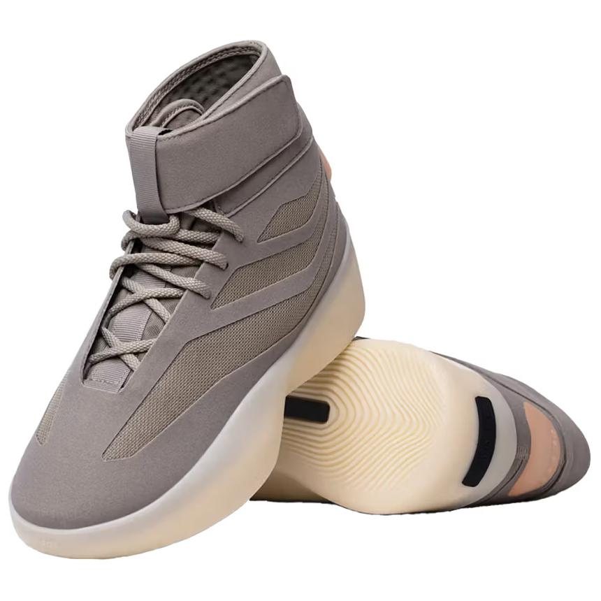 Fear of God Athletics x adidas II BASKETBALL Haut Beige Mastic Baskets Unisexe Gris JQ8483