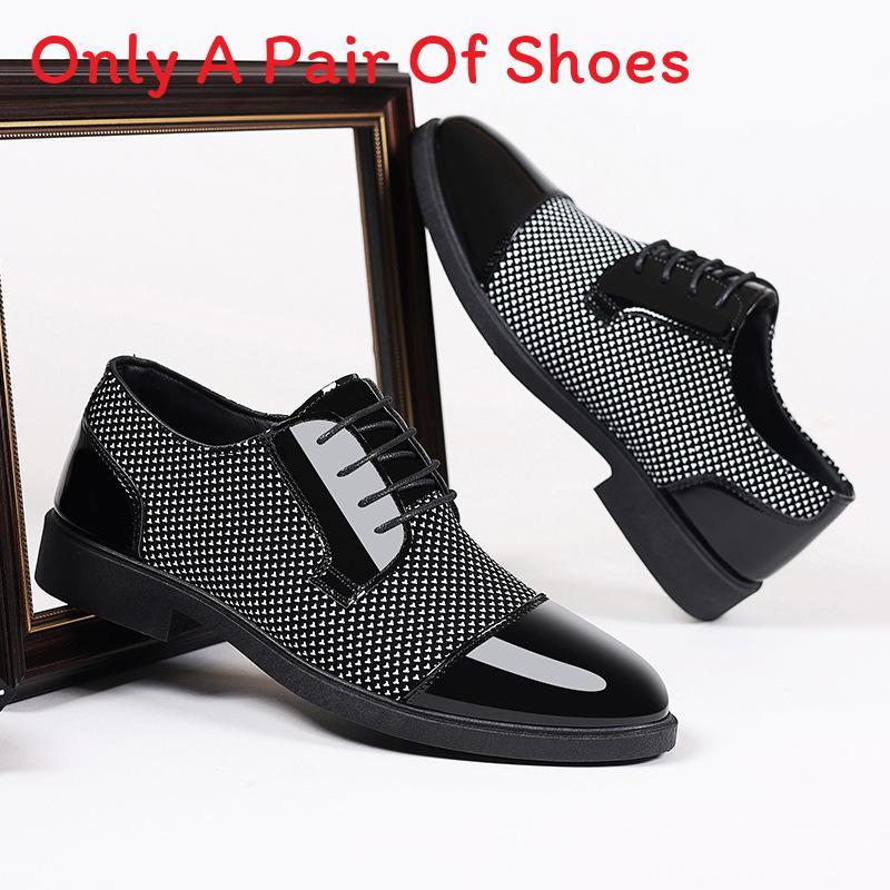 Leather Loafers With Breathable Pu Material For Casual Men