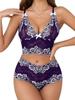 Sexy Lingerie Set Women Transparent Lace Bras Panties Open Crotch Exotic Erotic Underwear Porno Costume