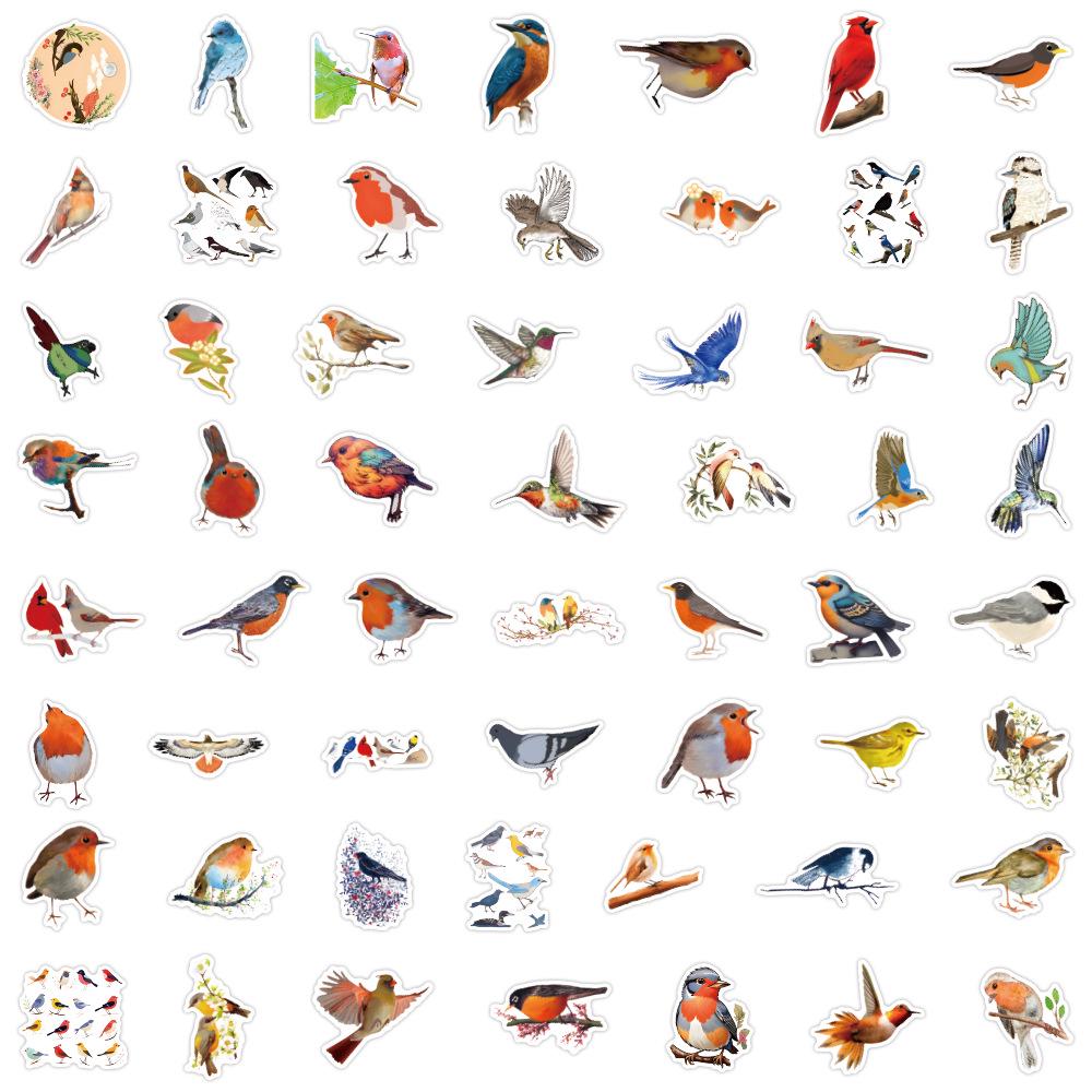 55 Cross-Border Cartoon Bird Stickers for Children s DIY Journals and Notebooks