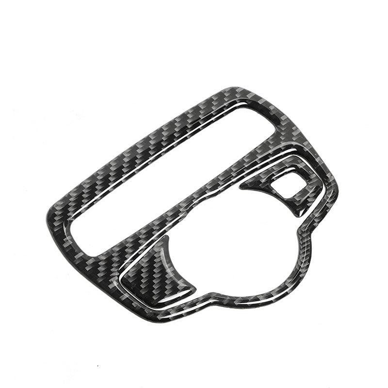 For Mercedes Benz W205 C180 C200 C300 C Class 2017 Carbon Fiber Headlight Switch Knob Auto Trim Sticker Car Interior Accessories
