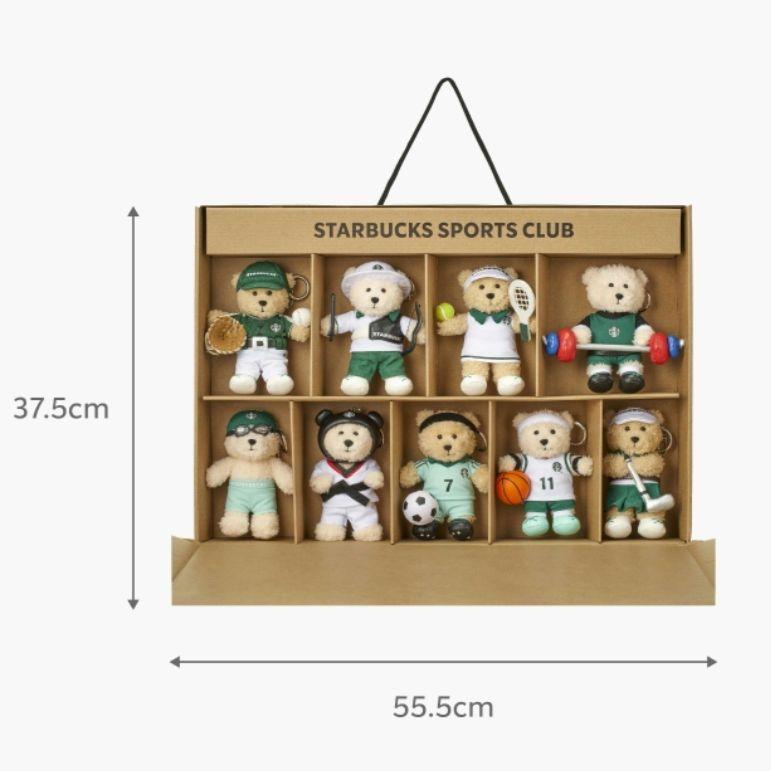 

Starbucks Sports Club Bearista Keychain 9 Types Set Korea 2024 Limited
