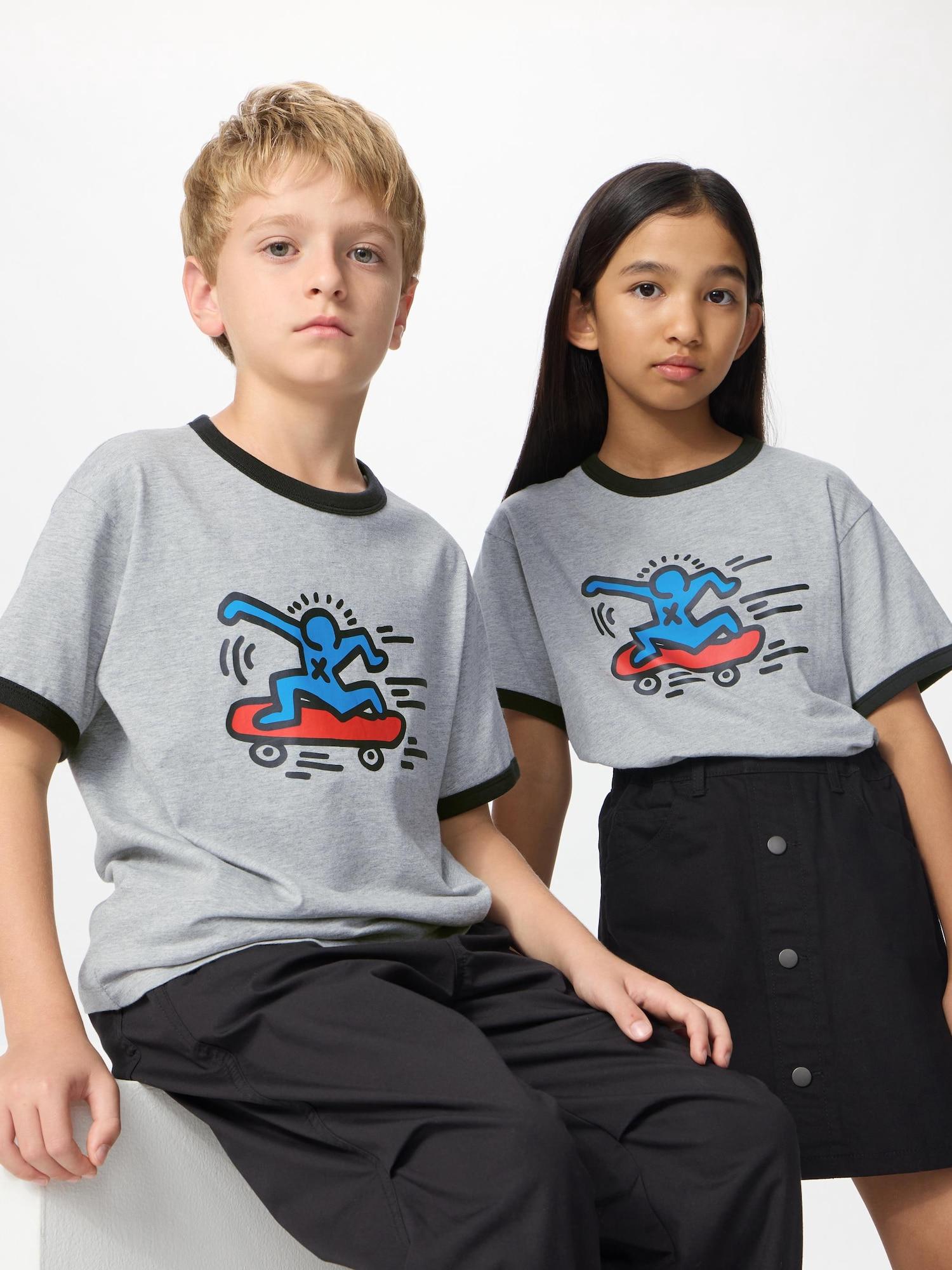 

Uniqlo Япония Кит Харинг Ут 03 GRAY/110