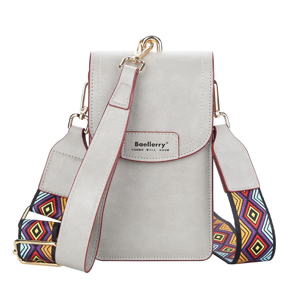 New women s wallet Korean version fashionable versatile large-capacity suction buckle high-end sense simple messenger mobile phone bag women s bag серый