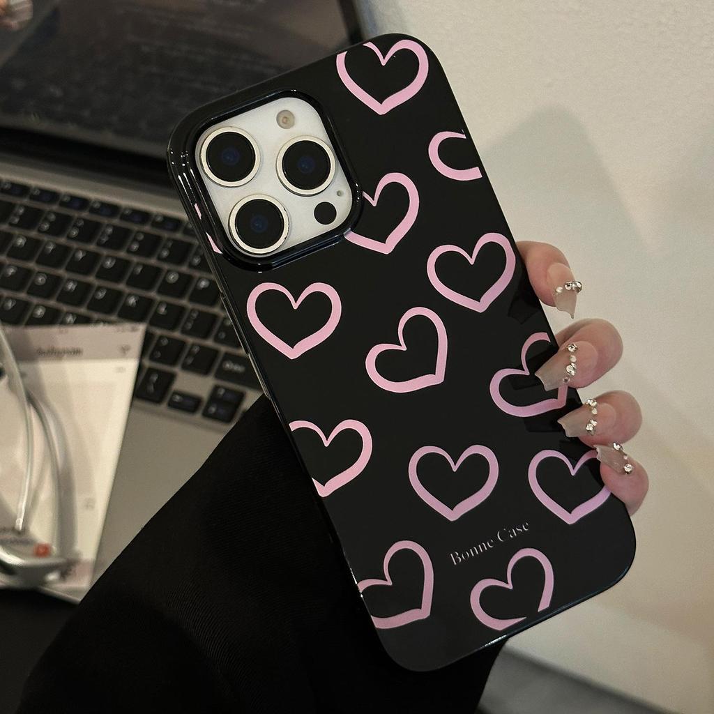 Pink Heart Phone Case for iPhone 17 and iPhone 17 Pro Max