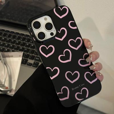 Pinke Herz-Handyhülle für iPhone 17 und iPhone 17 Pro Max