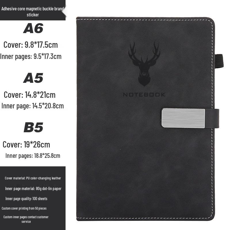 Customizable A5 Notebook & B5 Planner for Students and Business Meetings