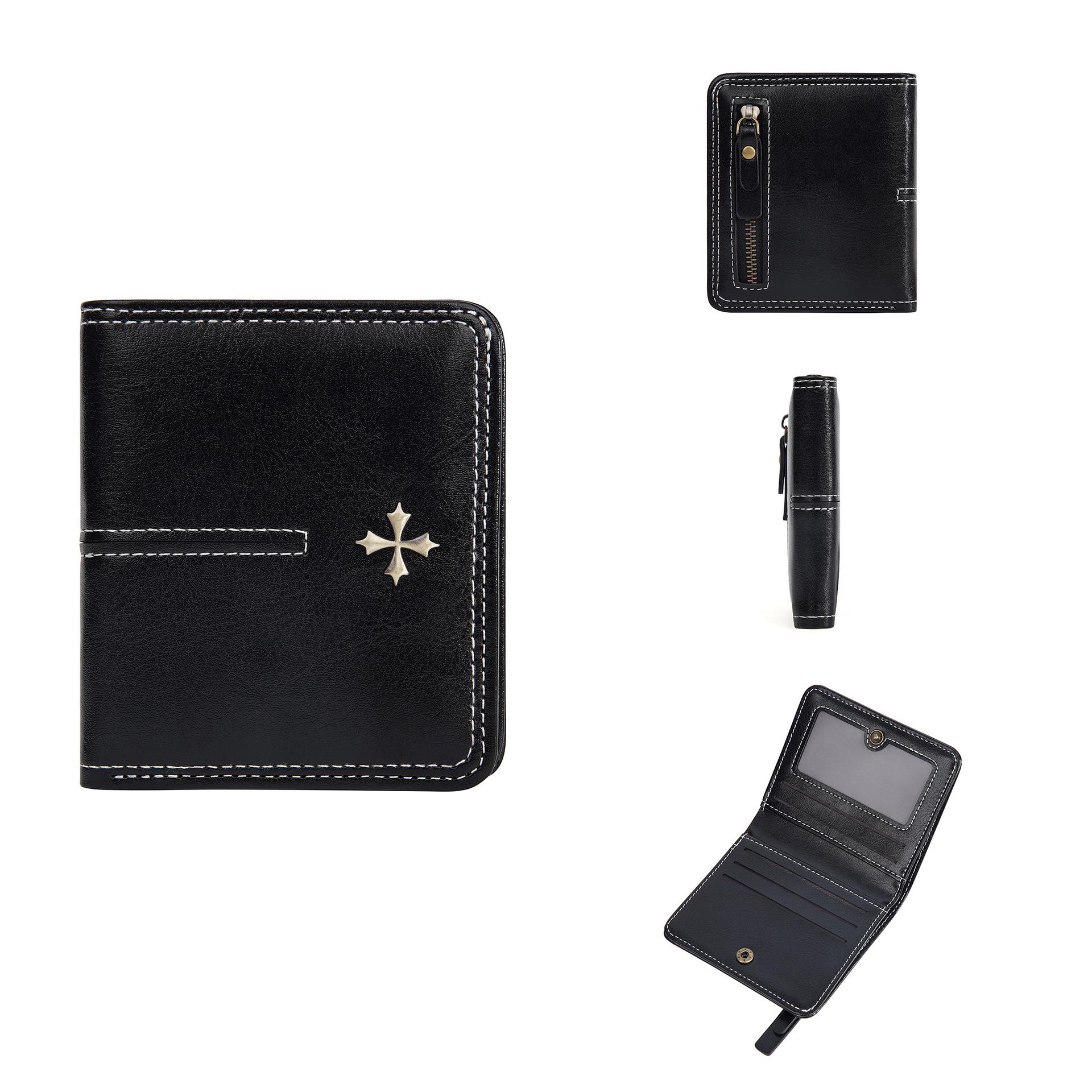 Baellerry Women s Fashion Short Wallet - Multi-Card Slot, Two-Fold, Zipper Coin Purse