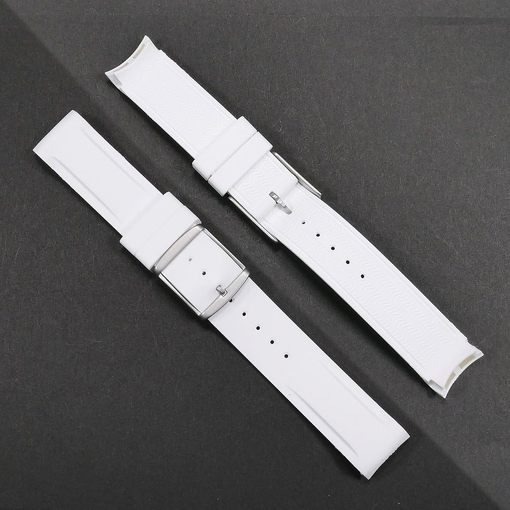 Swatch X Omega Exclusive Rubber Strap with Buckle (White)