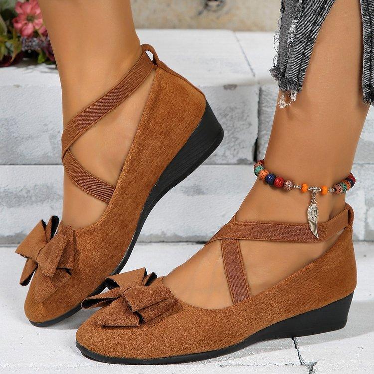 Spring Pointed Wedge Heel Single Women's  Shoes