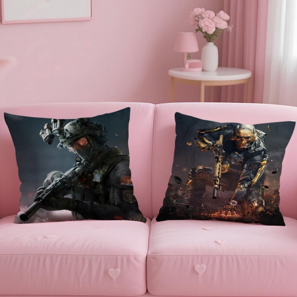 classic game Delta Force Cushion Cover Soft  EasyWash Pillow Case  Versatile for Couch Bed Travel and Office