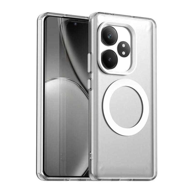 

Магнитная адсорбция Беспроводная зарядка Чехол для Realme GT Neo 6 SE Прозрачный чехол для Realme GT 6 Чехол для Realme GT 6T Neo 6 SE Realme GT Neo 6 SE белый