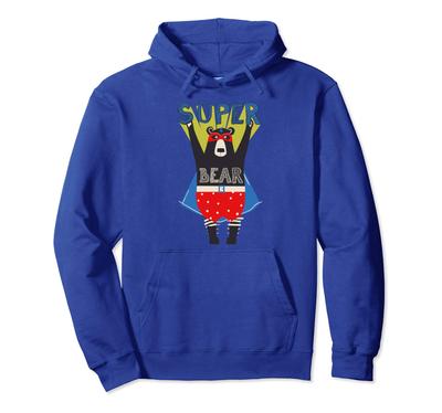 Superhero Bear Costume Toy Party Supplies Kids Birthday Gift Hoodie