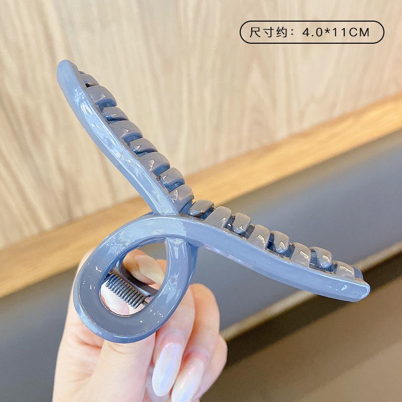 Nuove pinze per capelli a chela eleganti da donna Bianco Caffè Plastica Grande Pinza per capelli Copricapo Coreano Ragazze Pinze per capelli a chela di granchio Accessori per capelli alla moda