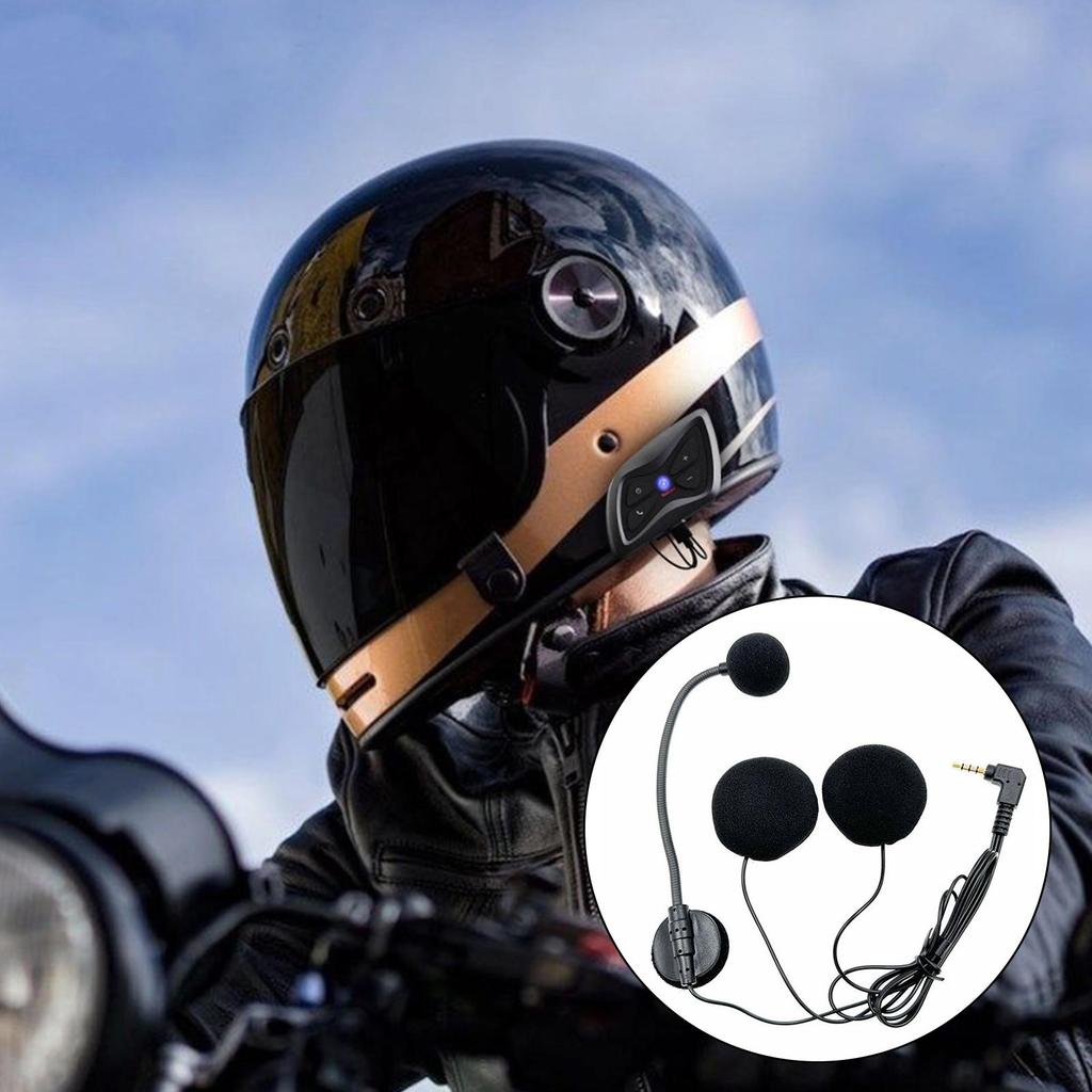 Motorcycle Headset Motorcycle Helmet Headphones Earbuds Intercom Modular High-Definition Audio For Riding Racing Street Riding