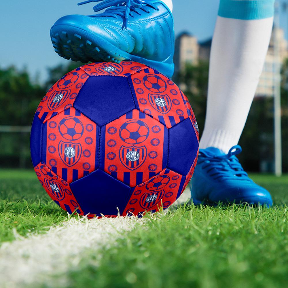 SAN LORENZO Indoor Soccer Ball Colorful All Ages Size 5 Machine Stitched PVC Competition Ready Durable High-Bounce