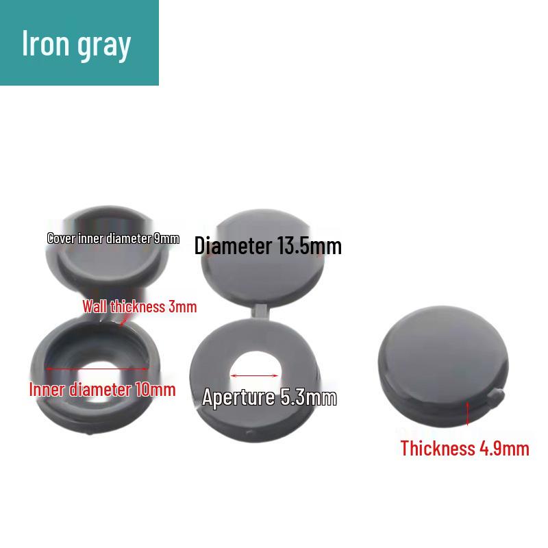 Decorative Plastic Screw Caps for Furniture and Wardrobes - Three-in-One Design