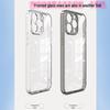 Transparent Glass Case for iPhone 17, 16 Pro Max, 15, 14 - Soft Edge, Drop-Proof Protective Cover