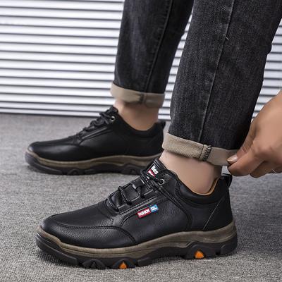 2025 Neue Herren Sportlich Lässige Schuhe Atmungsaktive Leder Sneaker für Outdoor, Walking und Business Casual