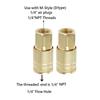 1/4 Pneumatic Air Hose Connector Coupling Compressor Accessories Quick Release Connector Male Female Thread