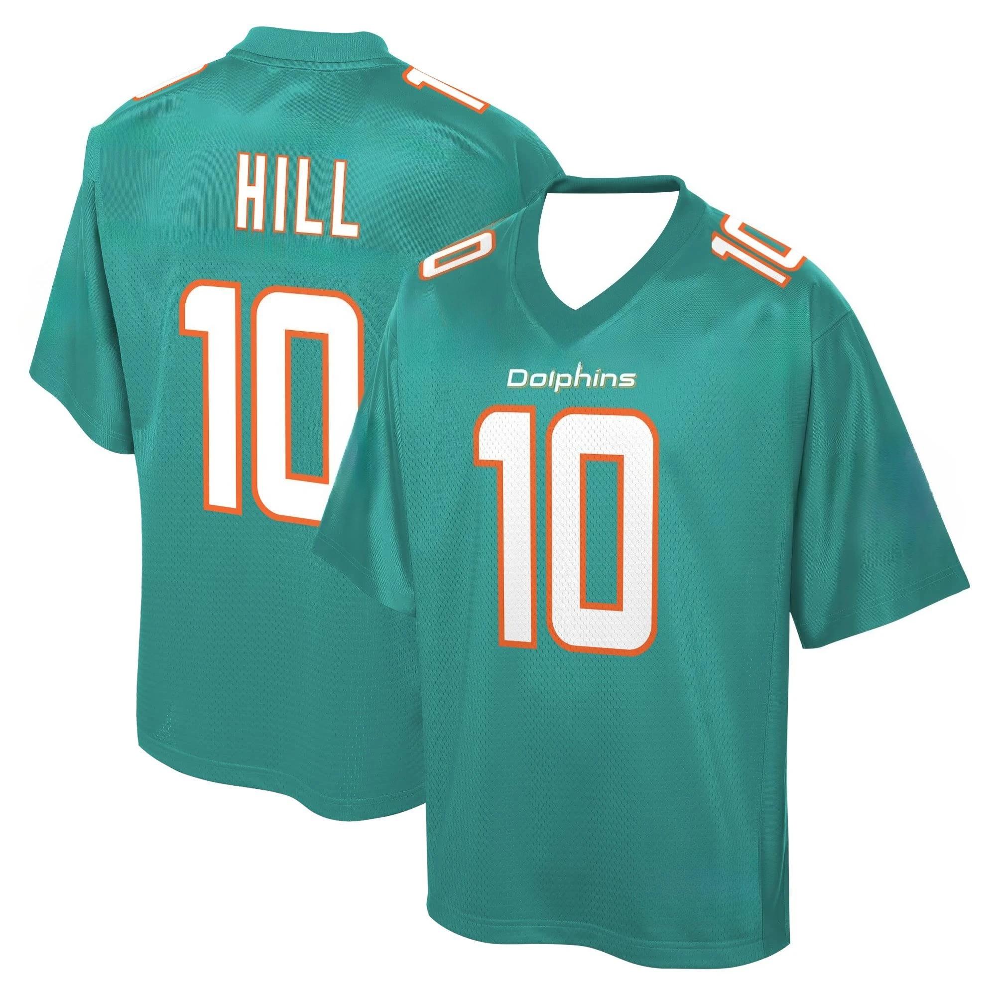 

Football Jersey Teal with Orange/White Accents Hill 10 Athletic Jersey 3d Prints Jersey XS
