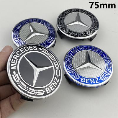 4pcs--75mm Wheel Hub Cap Emblem Replacement For Mercedes Benz AMG C180 C200 E260 E300 ML350 W230 W204 W205 W210 W211 A1714000025