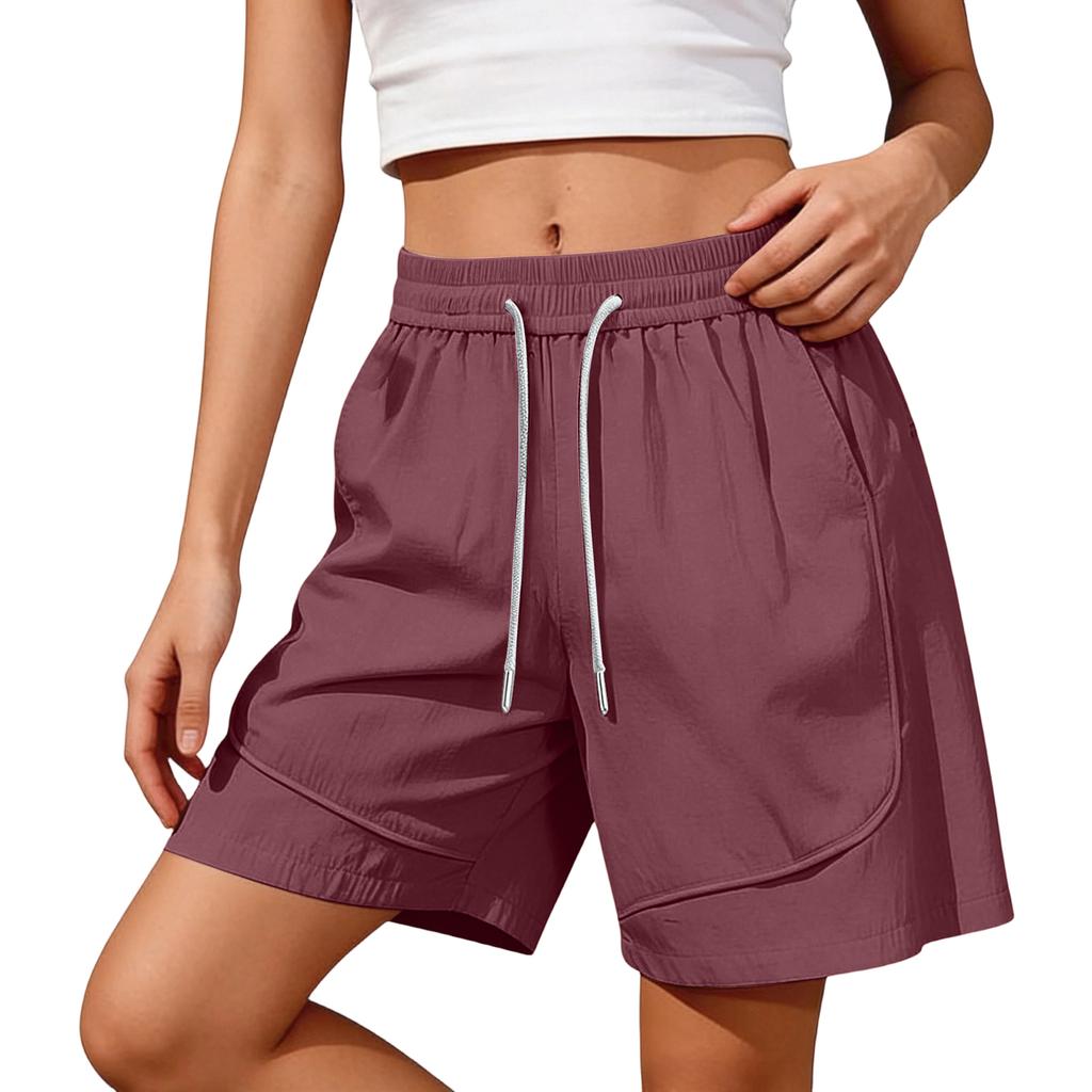 Women's Color Shorts, Casual And Versatile Sports Straight Shorts