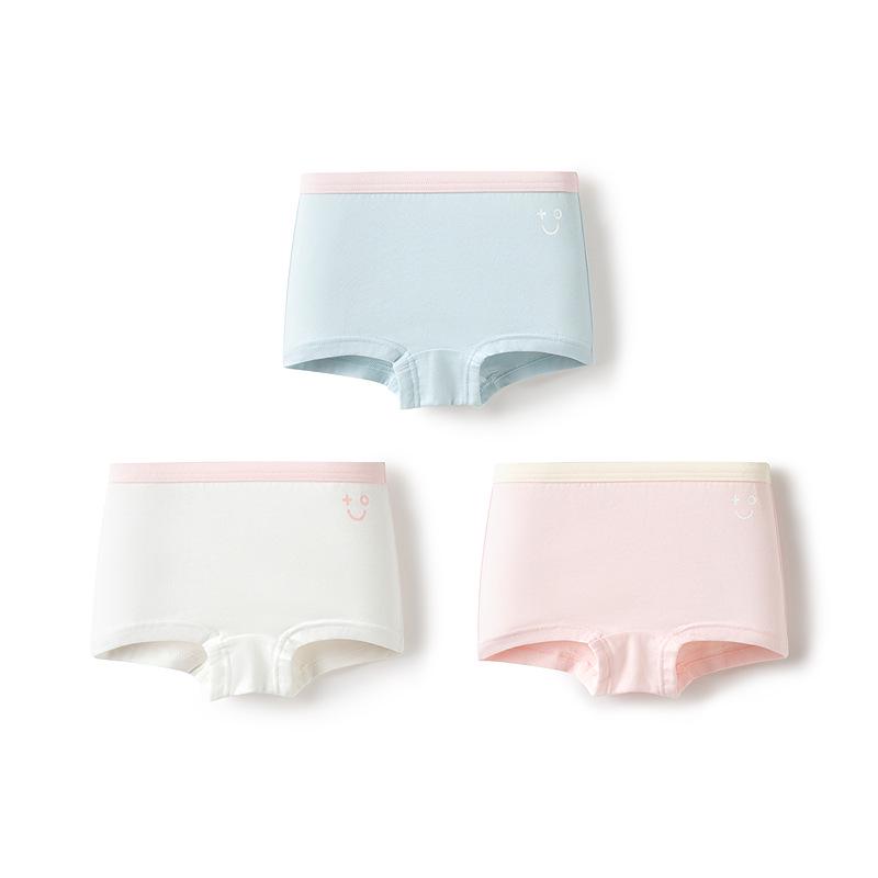 Balabala Girls  Cotton Boxer Shorts - 3-Pack, No-Wedgie, Skin-Friendly, Small to Large Sizes 100cm
