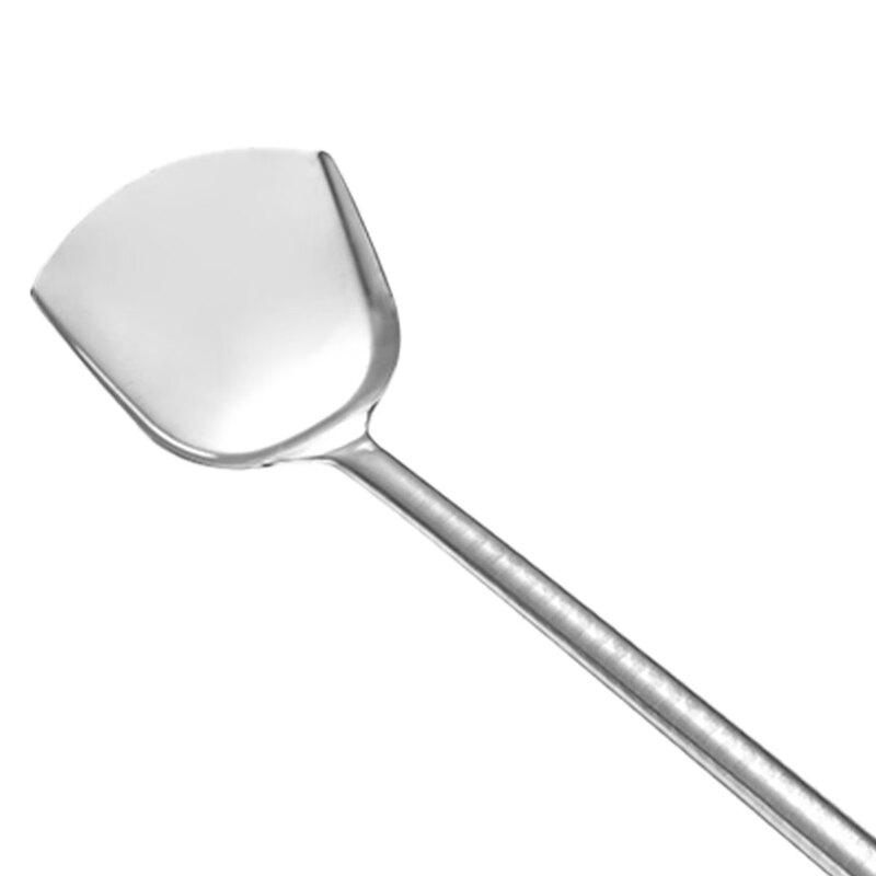 Large Stainless Steel Long Handle Wok Spatula