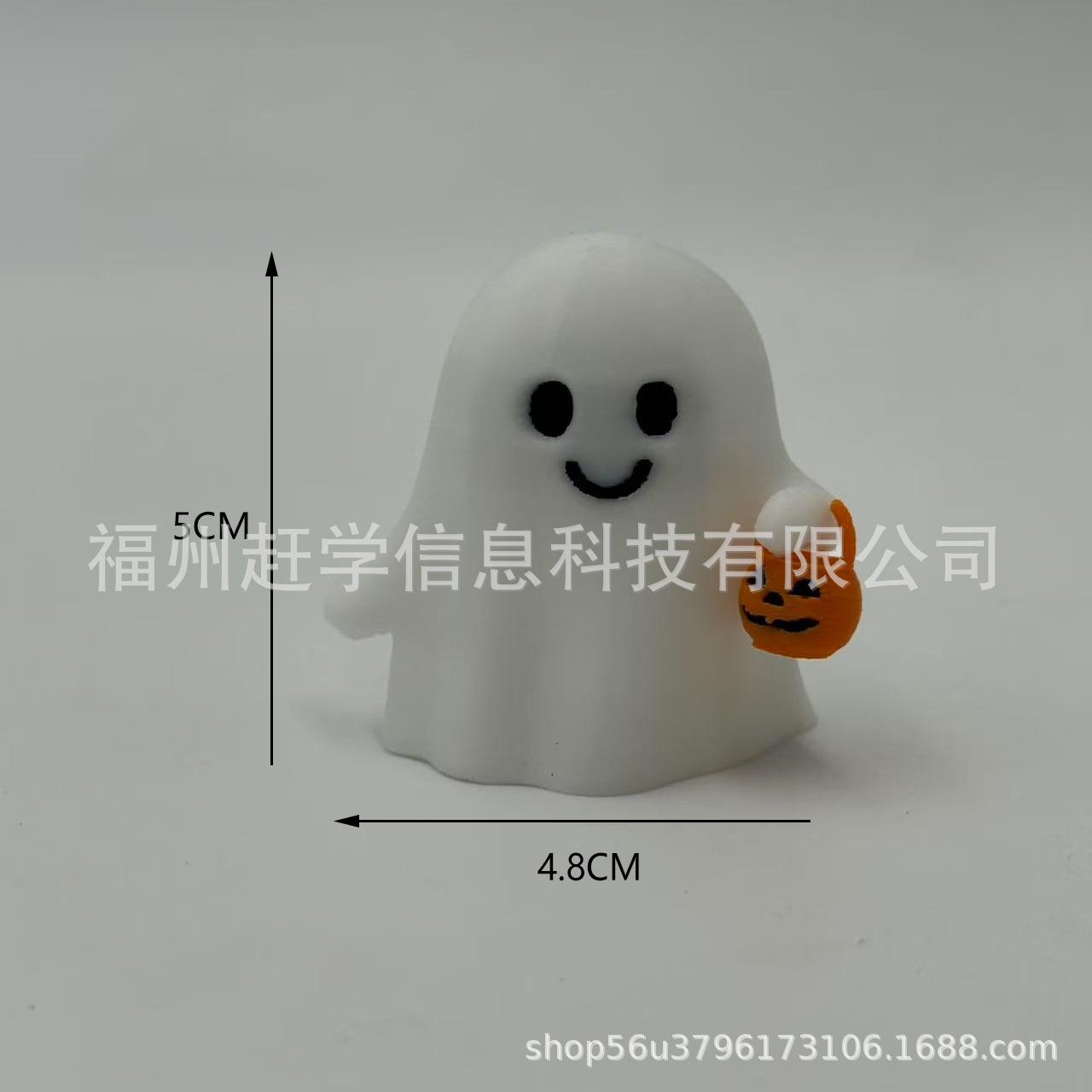 New 3D Printed Halloween Pumpkin Ghost Ornaments Carnival Night Crafts Ornament Toys Pumpkin Ghost