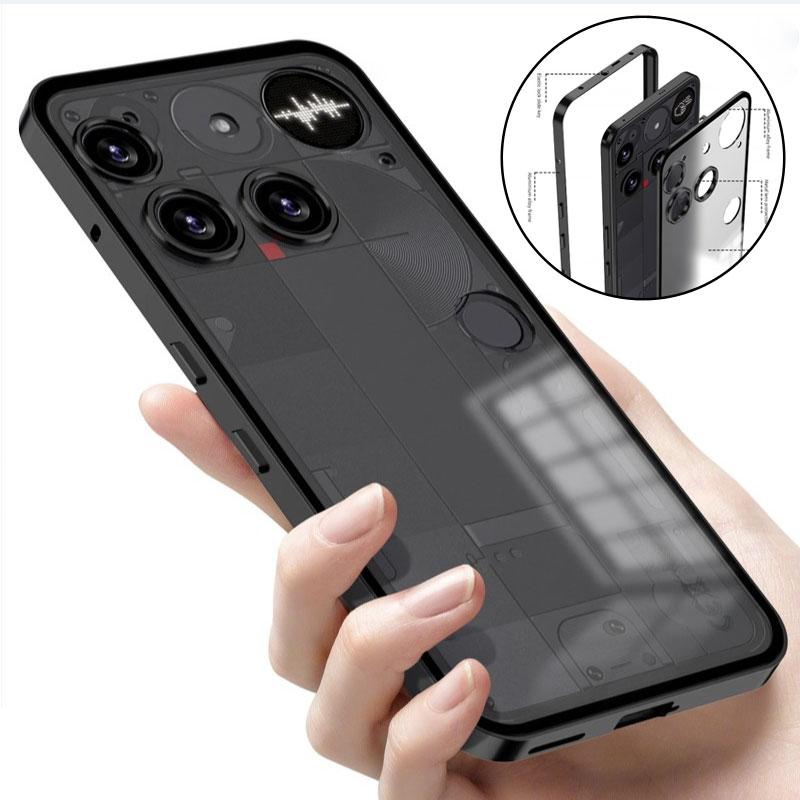 Shockproof Metal Phone Case for Nothing Phone 3 Aluminium Alloy Metal Frame Hard Matte Bumper Cover for Nothing Phone3 A024