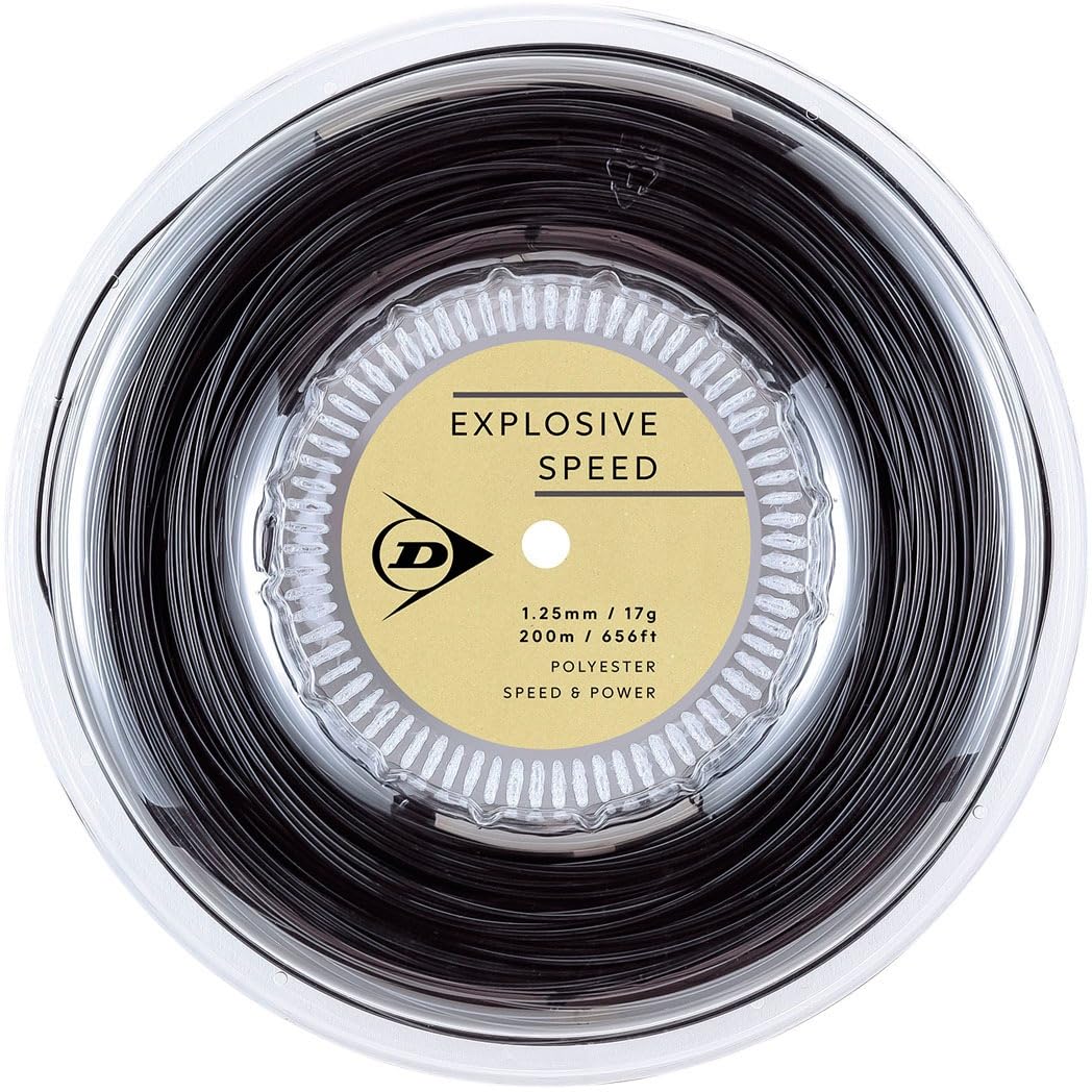 

DUNLOP EXPLOSIVE SPEED Polyester Tennis String Reel 200m Black 1.25mm/17G DSTA12021 чорний