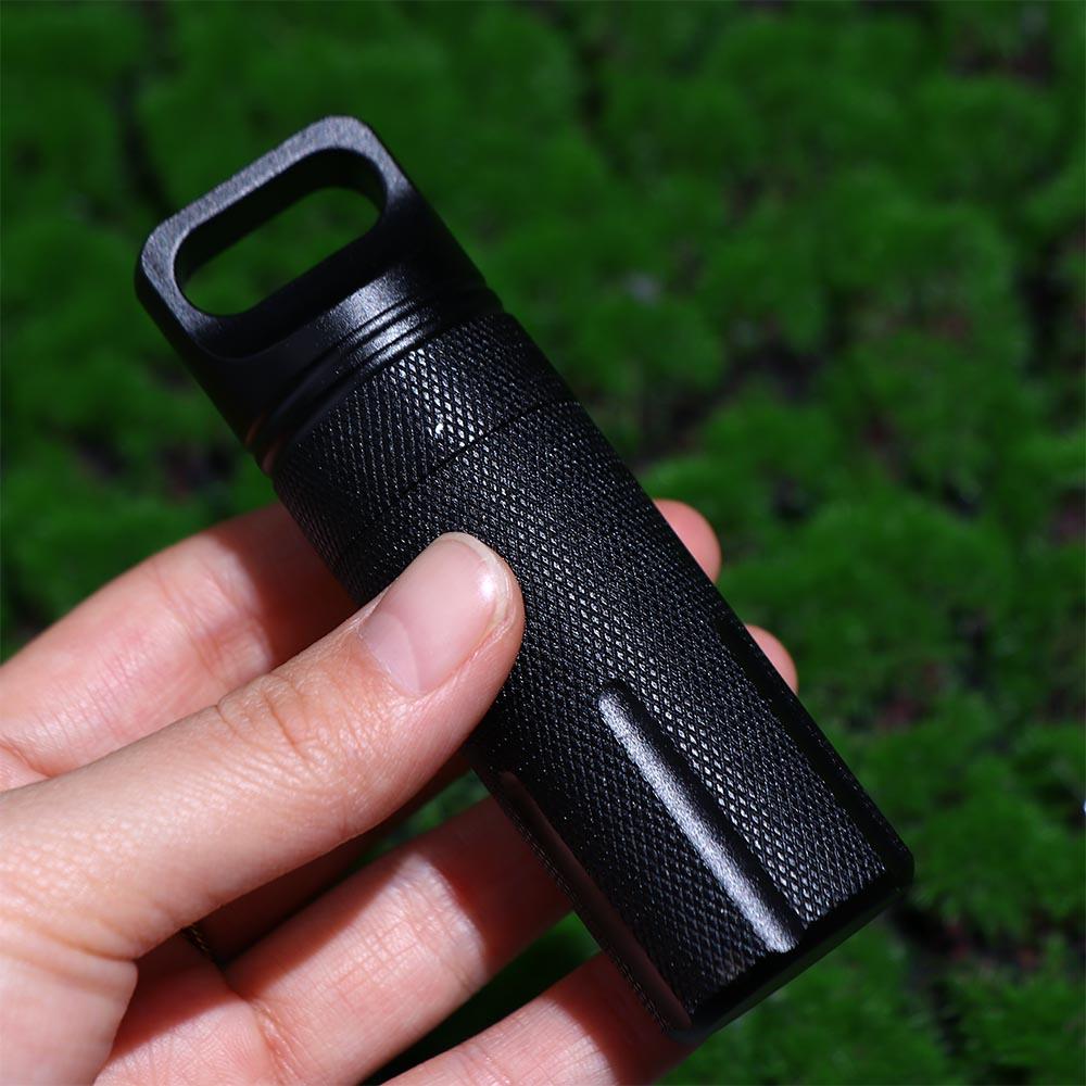 Hike Box Capsule Medicine Case Keychain Survival Container Seal Tank First-Aid Canister Pill Box