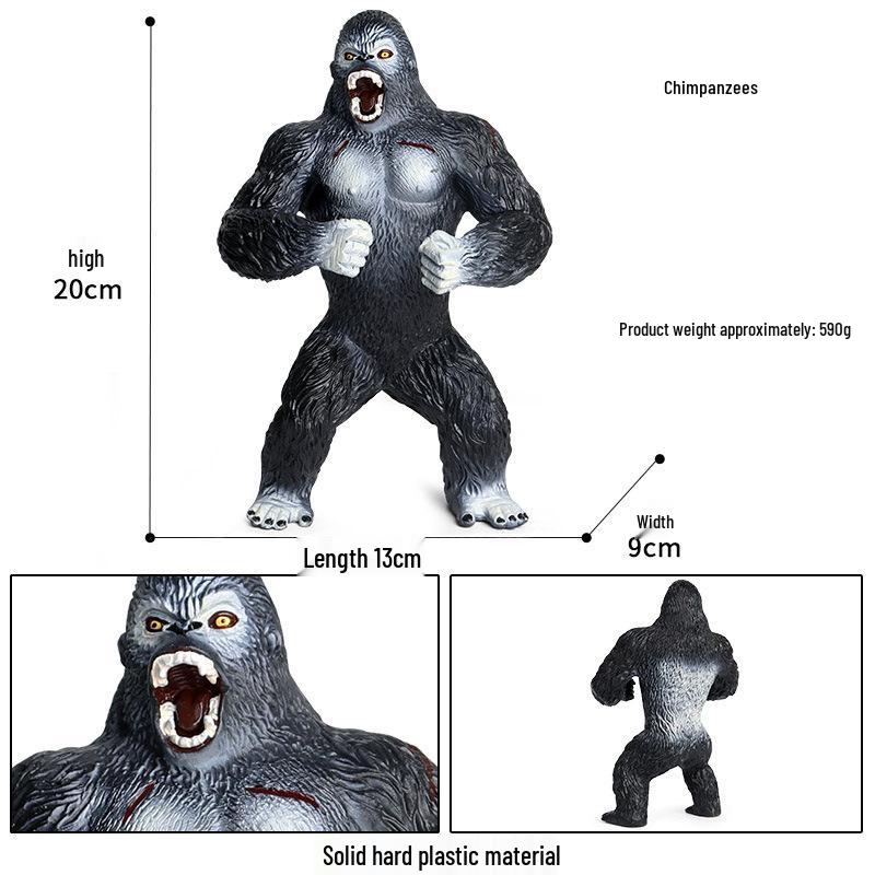 Children's Cognitive Simulation Primate Model: Gorilla & Golden Snub-nosed Monkey Wildlife Toy