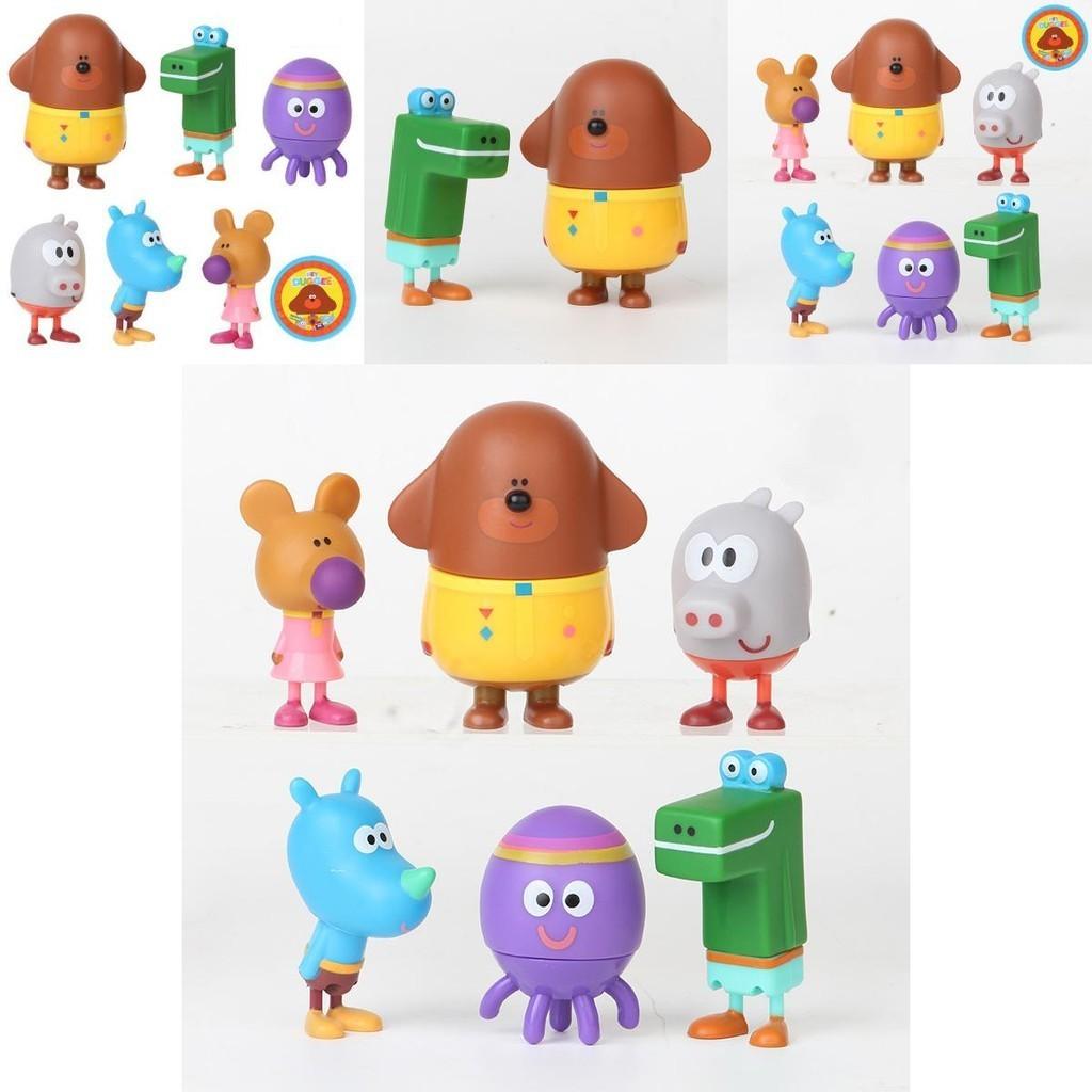 Delightful Hey Duggee 6-piece Action Figure Toy Set With Badge Perfect For Kids Xmas