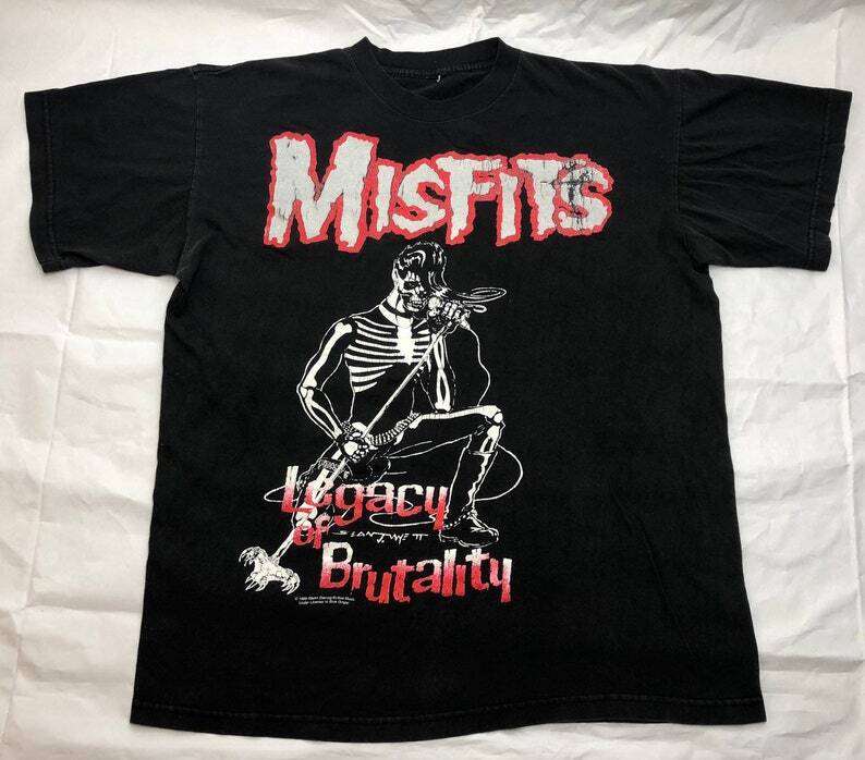 Misfi hirt Retro1999 Legacy of Brutality Punk Rock Band Shirt TE1754 XXXXL